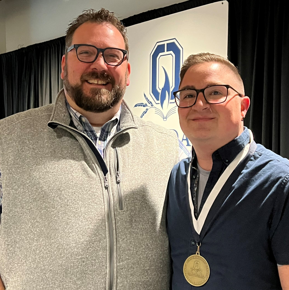 Shawn Edie, Director of Student Engagement (left) and Joe Logiudice (right).