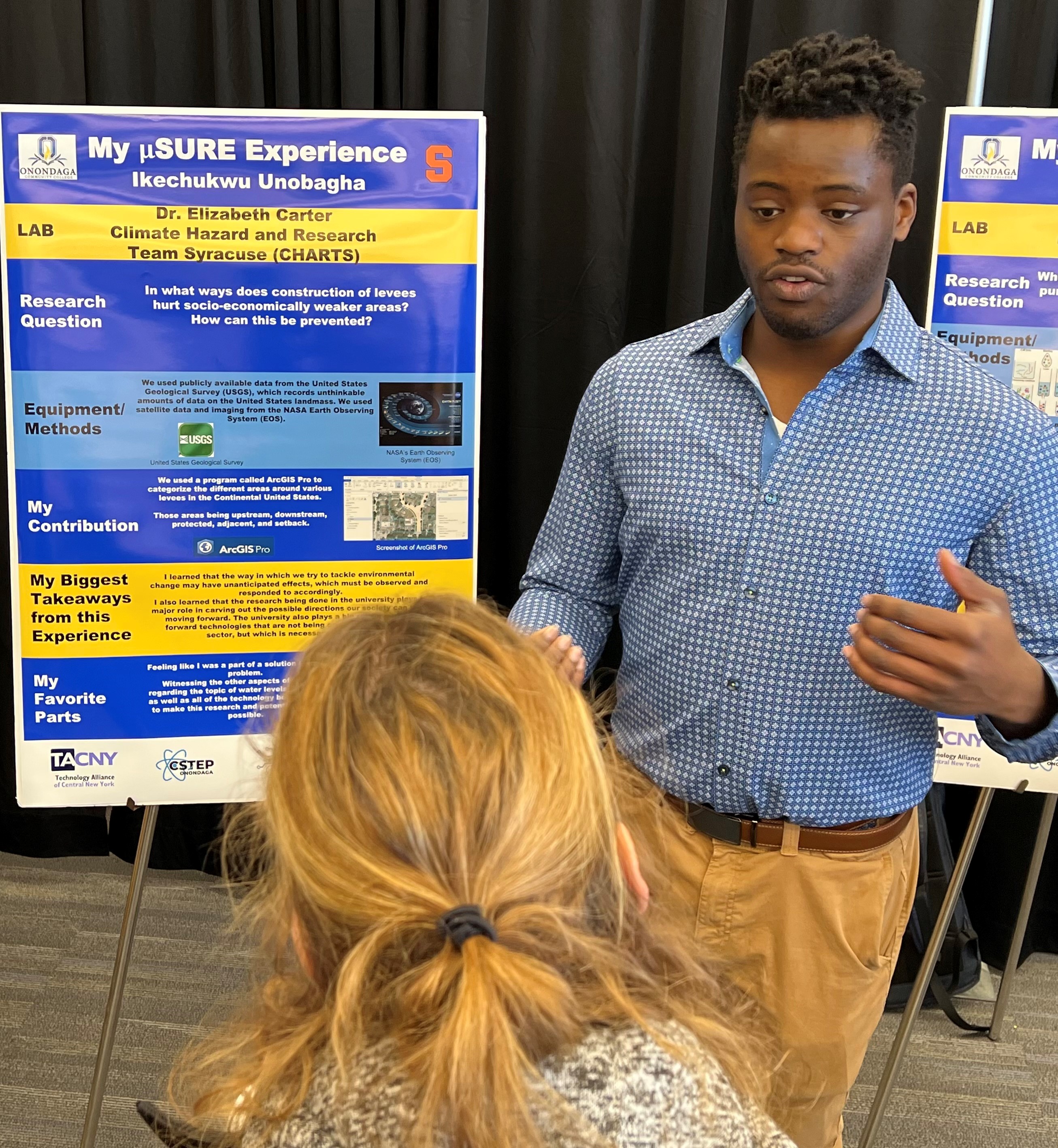 Ike Unobagha studied the risk assessments of climate hazards at Syracuse University.