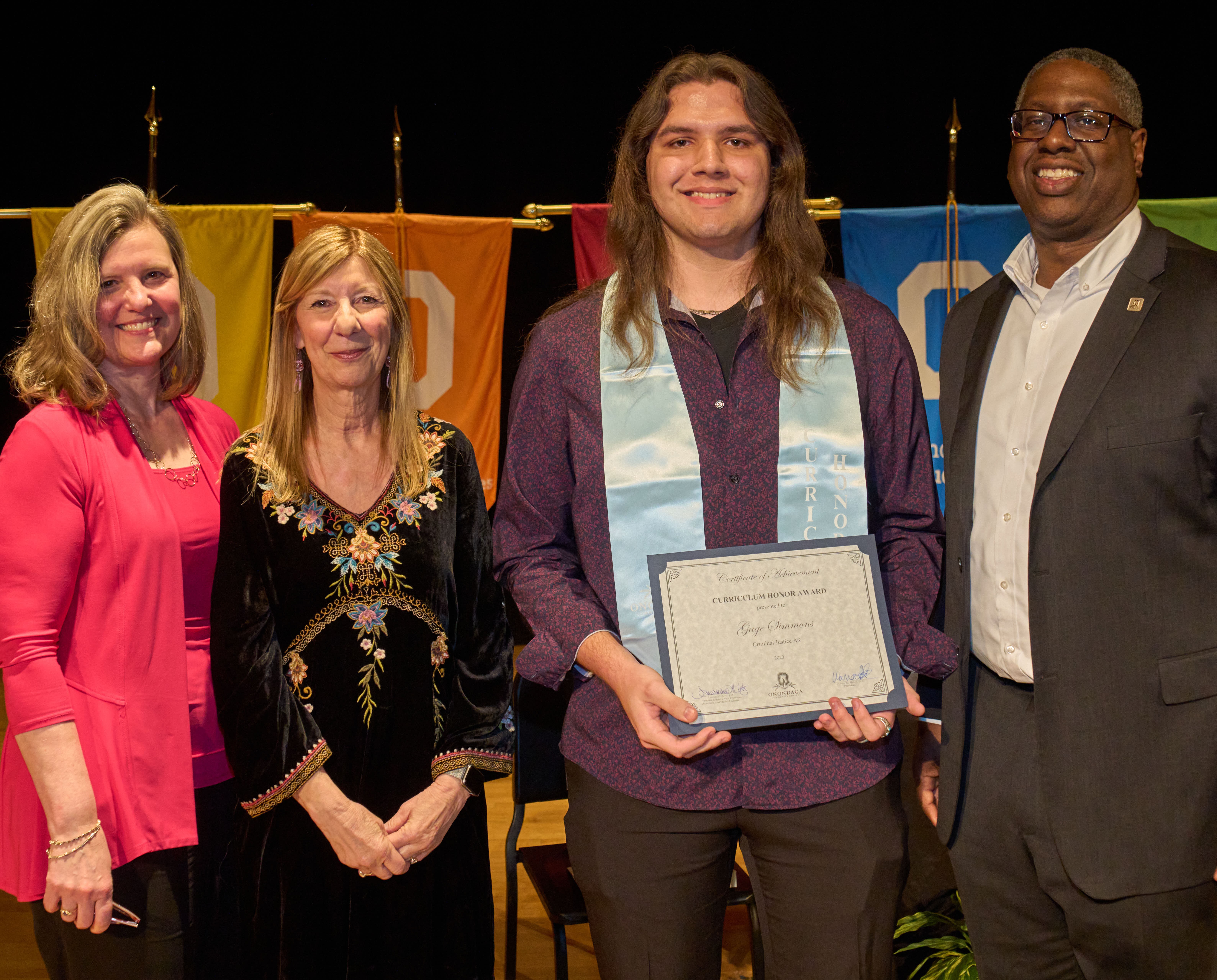 Gage Simmons, Curriculum Honoree for Criminal Justice